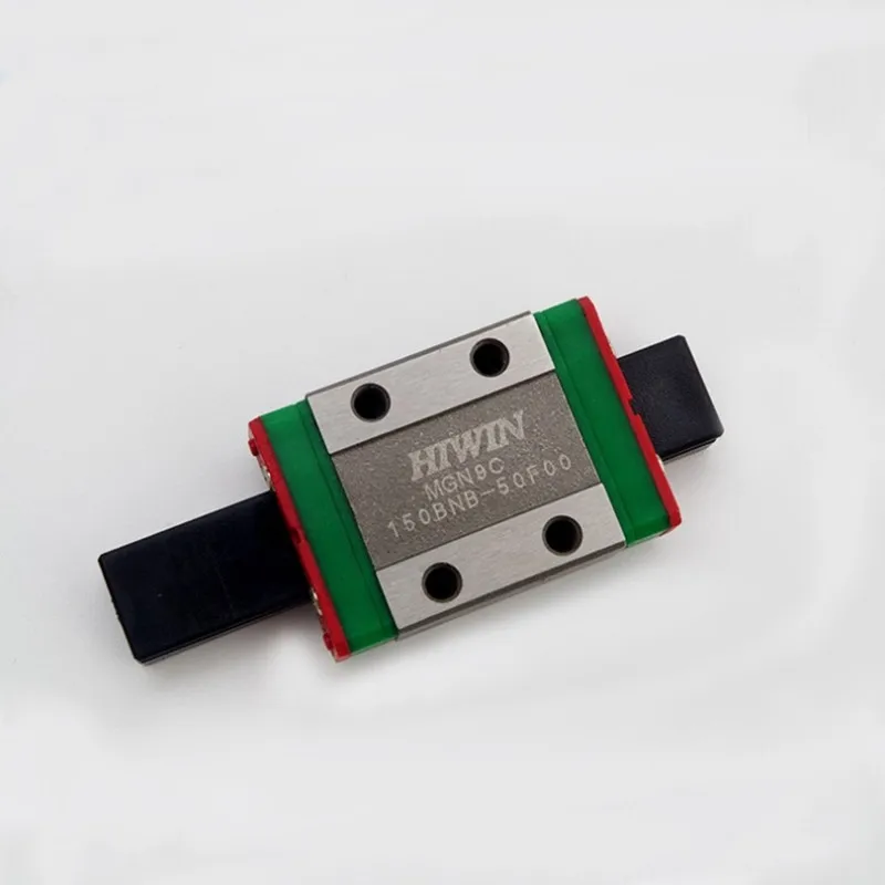 2 Stück Hiwin Linearführung MGN9 150 200 250 300 330 350 400 450 500 550 mm MGNR9C Schiene + 4 Stück MGN9C- oder MGN9H-Blockwagen – Detail 3