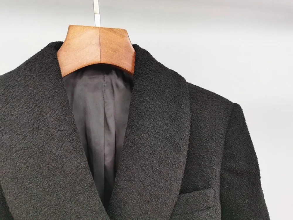 2019FW Осень женский шерстяной твидовый короткий Блейзер Пальто Женская модная куртка Верхняя одежда ddxgz2v 9,17