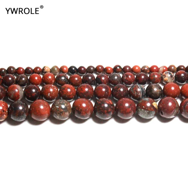

Top 100% Natural Red Jaspers Loose Round Natural Stone Beads For Jewelry Making DIY Bracelet Necklace 4/ 6/8/10mm 15''