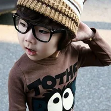 Новое поступление детские очки в оправе квадратные очки оправа черные очки милые девушки солнце Мальчики тренд стиль От 3 до 12 лет