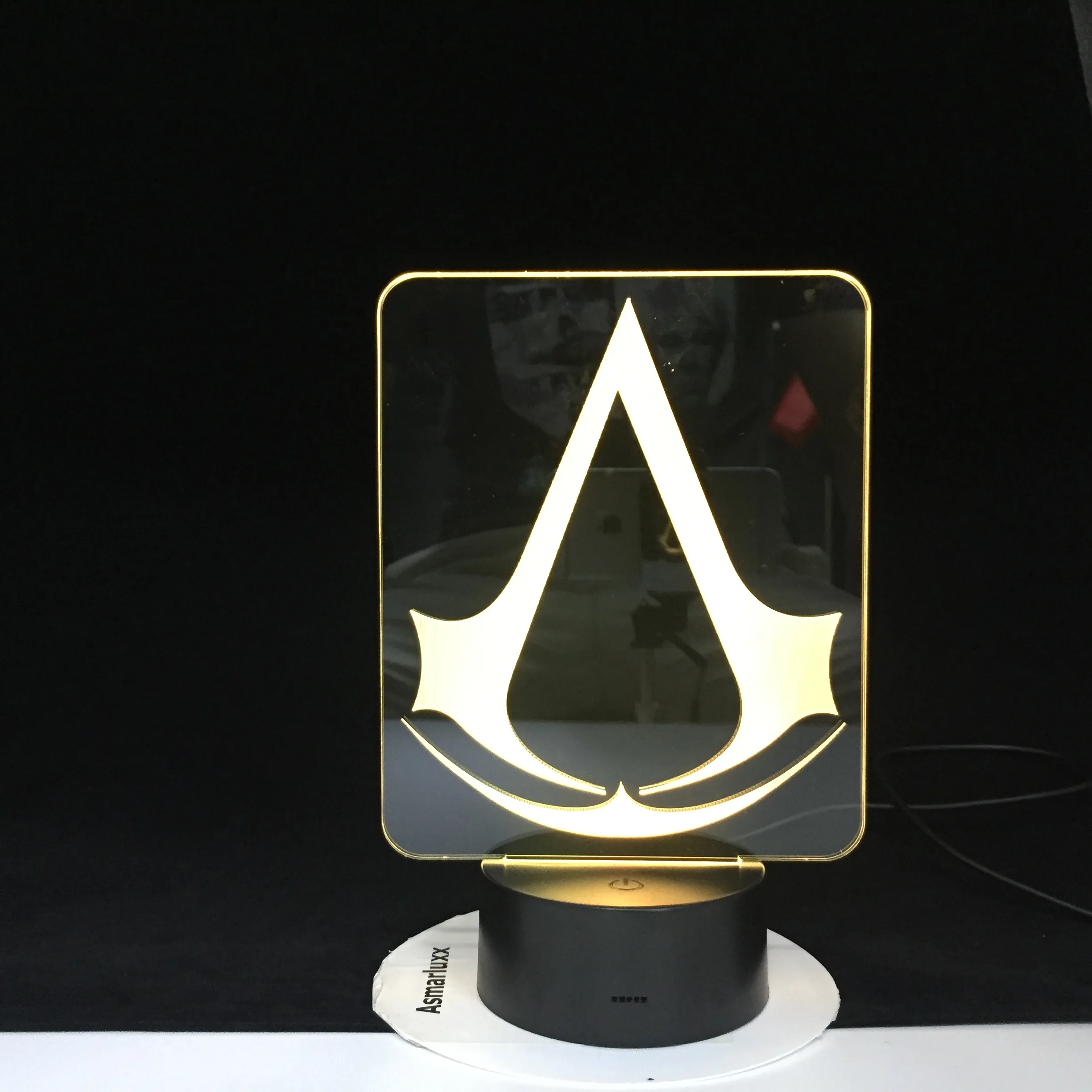 

Assassins Creed Game Logo 3D LED Nightlight Gift for Kids Bedroom Decor Colors Best Changing Study Room Dropshipping AW-2872