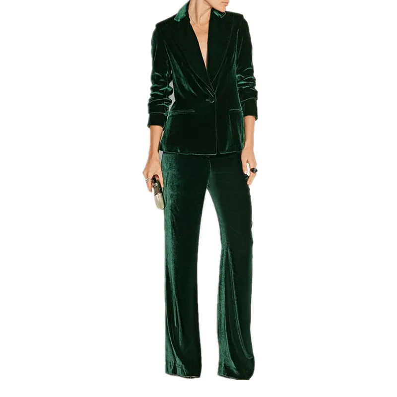 New Elegant Pant Suits Slim Women Office Business Suits Formal Work ...