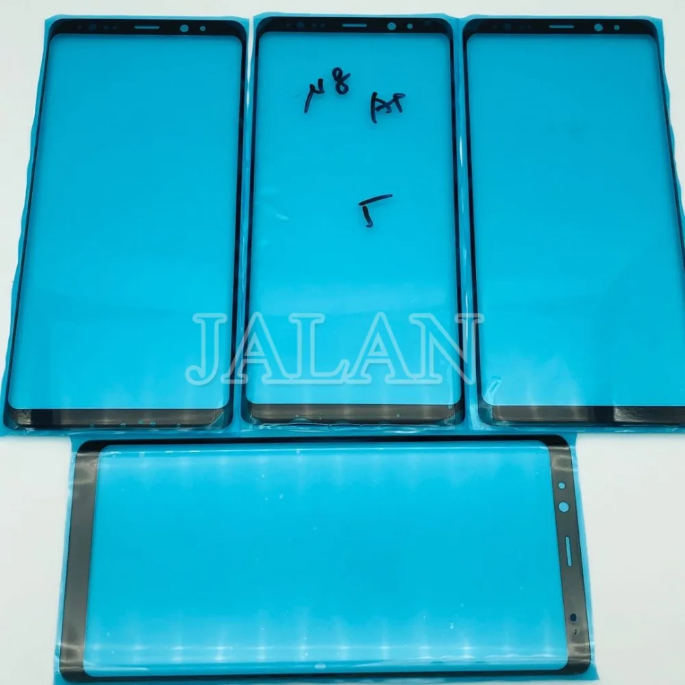 5 шт. Note 8 N9500 передняя внешняя стеклянная панель для цифровой преобразователь для мобильного дисплея Замена сенсорного экрана