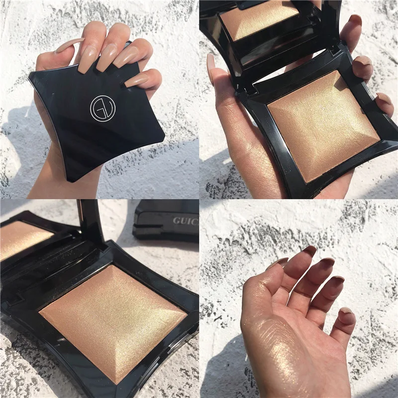 GUICAMI Glow Kit хайлайтер палитра мерцающая пудра хайлайтер основа для макияжа осветитель изюминка контур лица золотой бронзатор