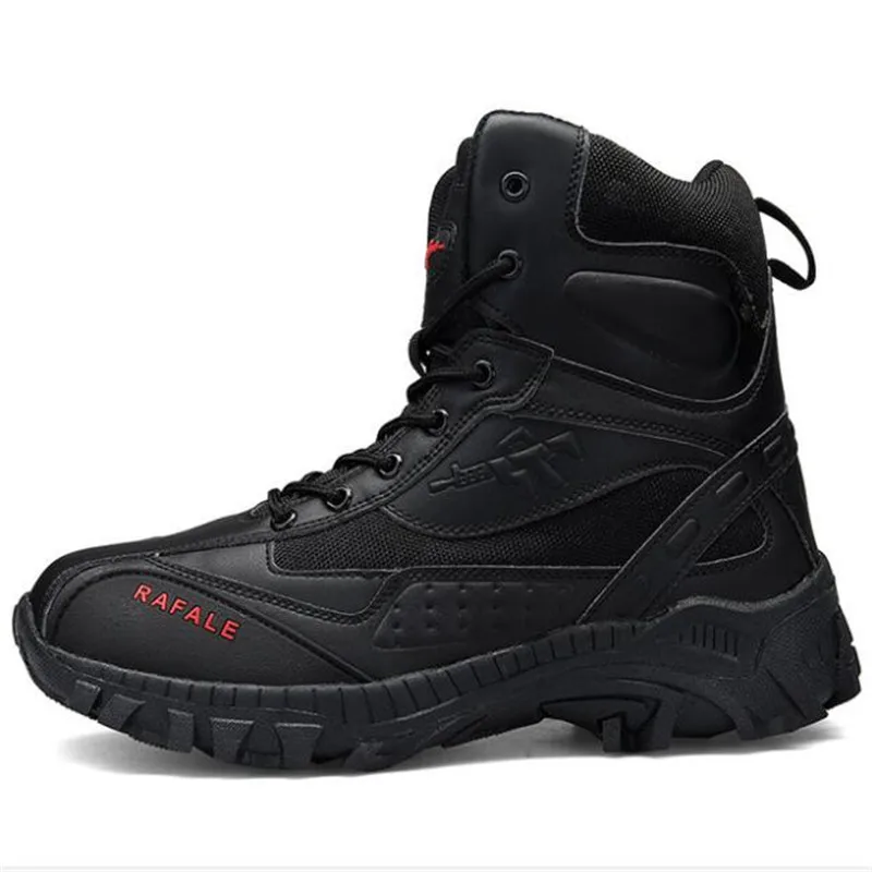 Мужские походные ботинки спилок средней высоты удобные уличные кроссовки для