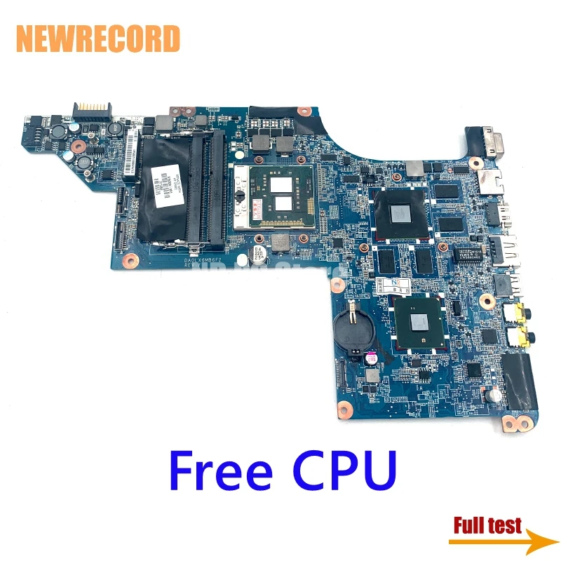 

For HP Pavilion DV7 DV7T DV7-4000 615308-001 630981-001 DA0LX6MB6F2 Laptop Motherboard HD5650M GPU HM55 DDR3 Free CPU