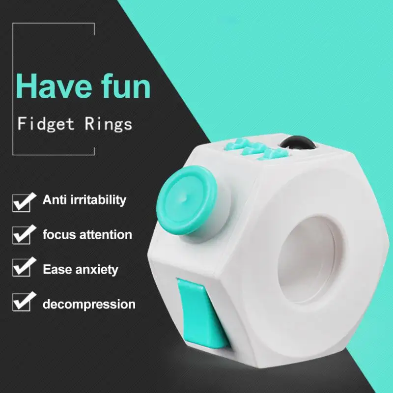 Magic Fidget Cube Anxiety Stress Relief Focus 6 Side Kid Toy Gift Classic Colour Toys Hobbies Other Games Us 4 98