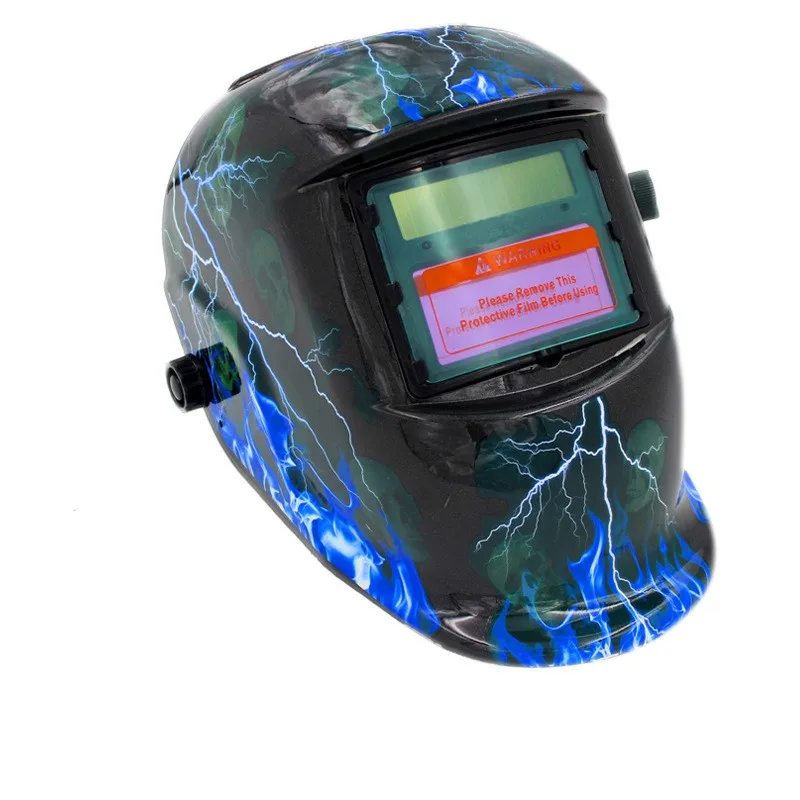 

Head-mounted full-automatic photoelectric welding mask ghost ghost lightning decal welder welding cap argon arc welding helmet