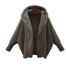 Пальто из искусственного меха женское новое пальто оверсайз куртка с капюшоном зимнее теплое женское приталенное пальто Топы Плюшевые куртки верхняя одежда