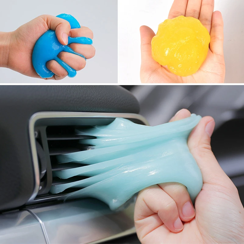 Car Cleaning Glue Cleaner Gel Keyboard Cleaning Gel Super Clean Slimy Gelatin Clean Auto Dashboard Tools Car Detailing Products Sponges Cloths Brushes Aliexpress