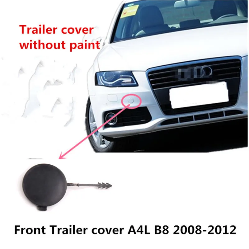 Car Front Bumper Trailer Hitch Plug Towing Hook Cap And Headlight Washer Cover For AUDI A4 B6 B7 B8 B9 Without Paint car accessories,car bumper guards