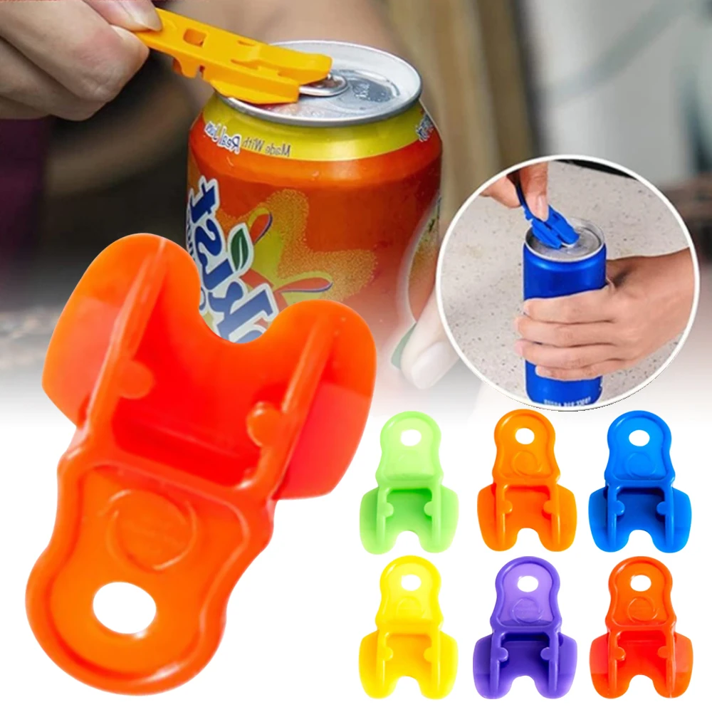 3 Pieces Easy Can Opener Manual, Color Coded Soda Protector Plastic