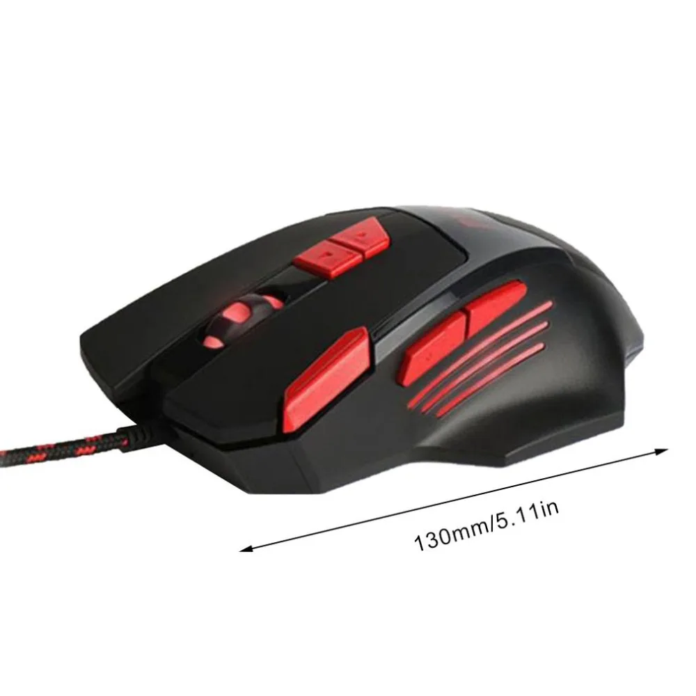 8D Usb кабель 7 скоростей переменная фотоэлектрическая игровая мышь дыхательный светильник часы Pioneer хоккейная игровая мышь