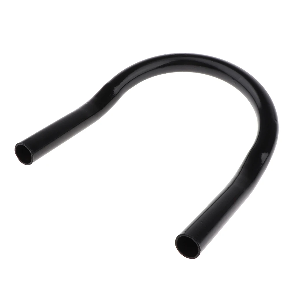 Motorcycle Upswept Backseat Rear Seat Hoop Bracket Frame Loop Brat Seat Cushion Armrest Hand Rail 175mm, Universal Fit, Black