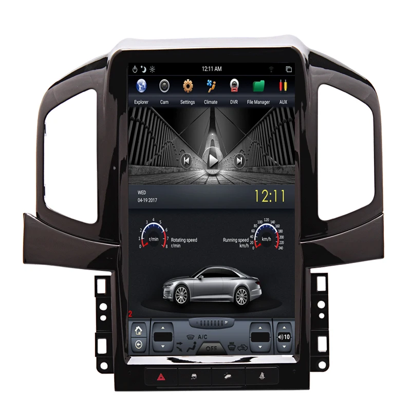 Cheap NAVITOPIA 13.6inch Vertical Screen Tesla Android 7.1 Car GPS Navigation for Chevrolet Captiva 2013-2017 Car DVD Player 1