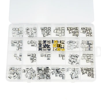 

240PCS/BOX 24 Models Each 10PCS Micro Female USB Connector Usb Jack Socket Female For MP 3 4 5 Other Mobile Accessories