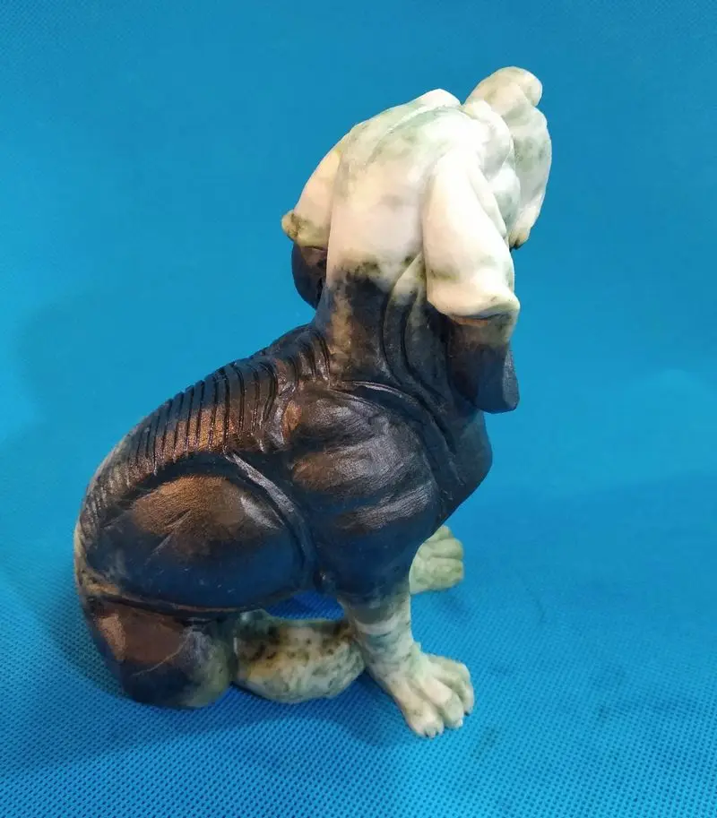 Ручная работа carven Jade Dog statuary природа разноцветный нефритовый собачка