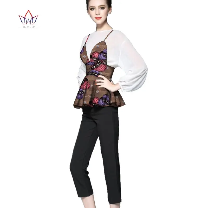 2020 Весенняя африканская женская одежда дашикис для женщин жилет воскового