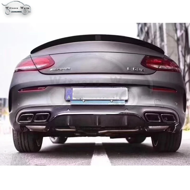 W205 AMG стиль углеродного волокна задние крылья багажник спойлер для Mercedes Benz C Class 2 двери C180 C200 C260 стайлинга автомобилей