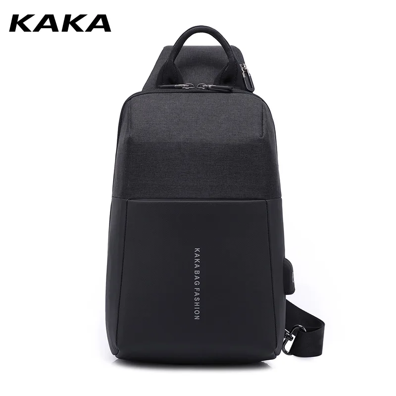 

Korean-style Students Sports Casual Shoulder Bag Fashion Brand Backpack Oxford Cloth Chest Pack Men Shoulder Bag
