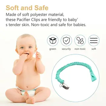 

The New Baby Pacifier Clip Chain Dummy Holder For Nipples Adjustable Holder Clips Holder Pacifier For Nipples Pacifier Chil M1Y1