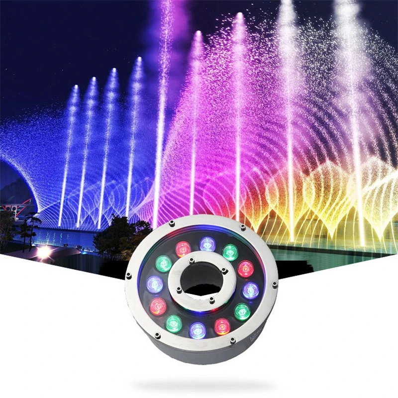

Underwater Led Lights for Fountain Pool Pond Landscape Lighting Waterproof Colorful Spring Spotlight