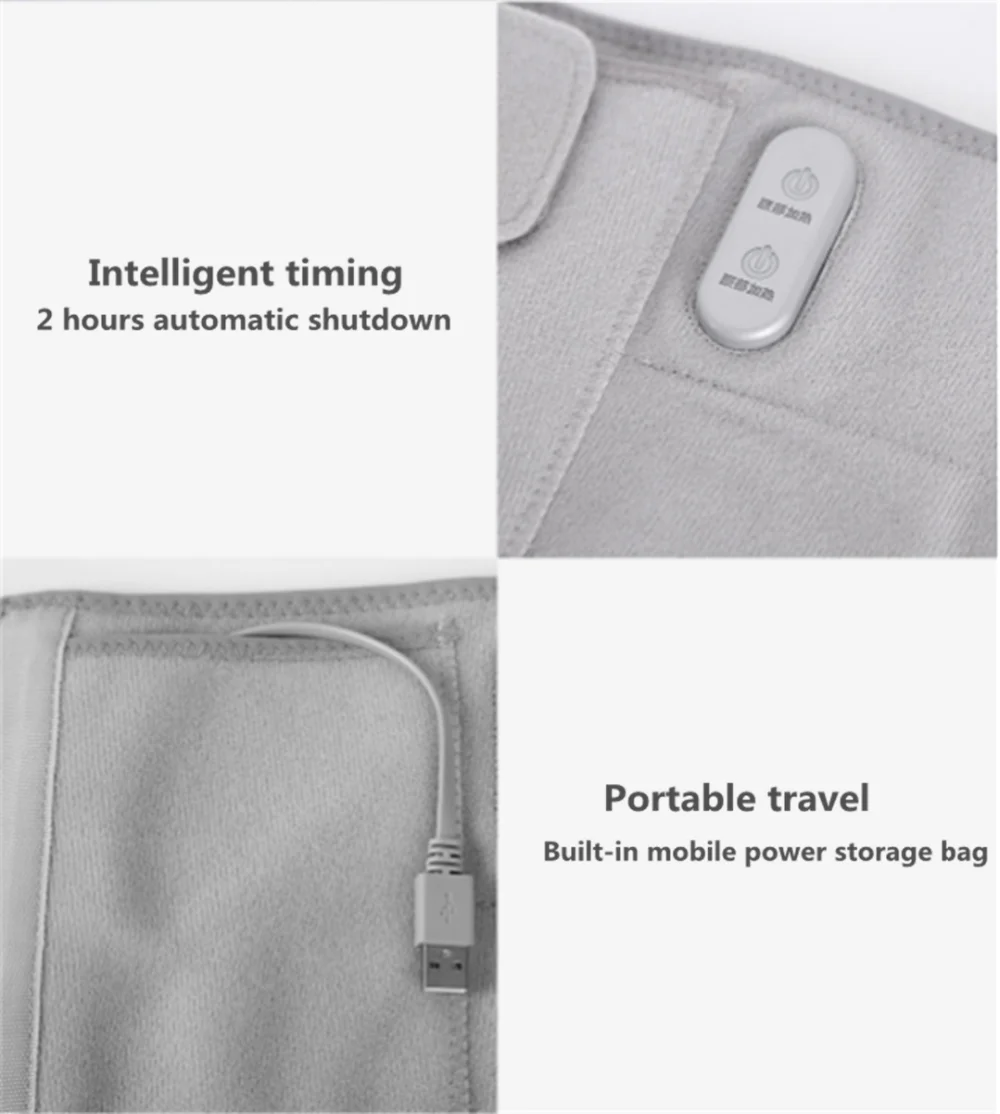 Xiaomi Мини низковольтный нано нагревательный ремень гибкий нагревательный дизайн Дальний инфракрасный горячий три передачи контроль температуры умный дом