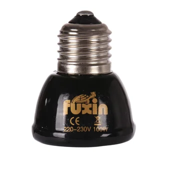 

Pet Heating Light Bulb E27 25W 50W 75W 100W 110V/220V Mini Infrared Ceramic Emitter Heat Lamp Bulb Black For Reptile Pet Brooder