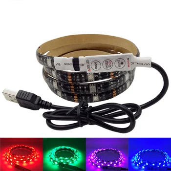 

DC 5V USB RGB LED strip SMD 5050 IP65 Waterproof Flexible Light Lamps LED Light TV Background Lighting Adhesive Tape 50CM 1M 2M