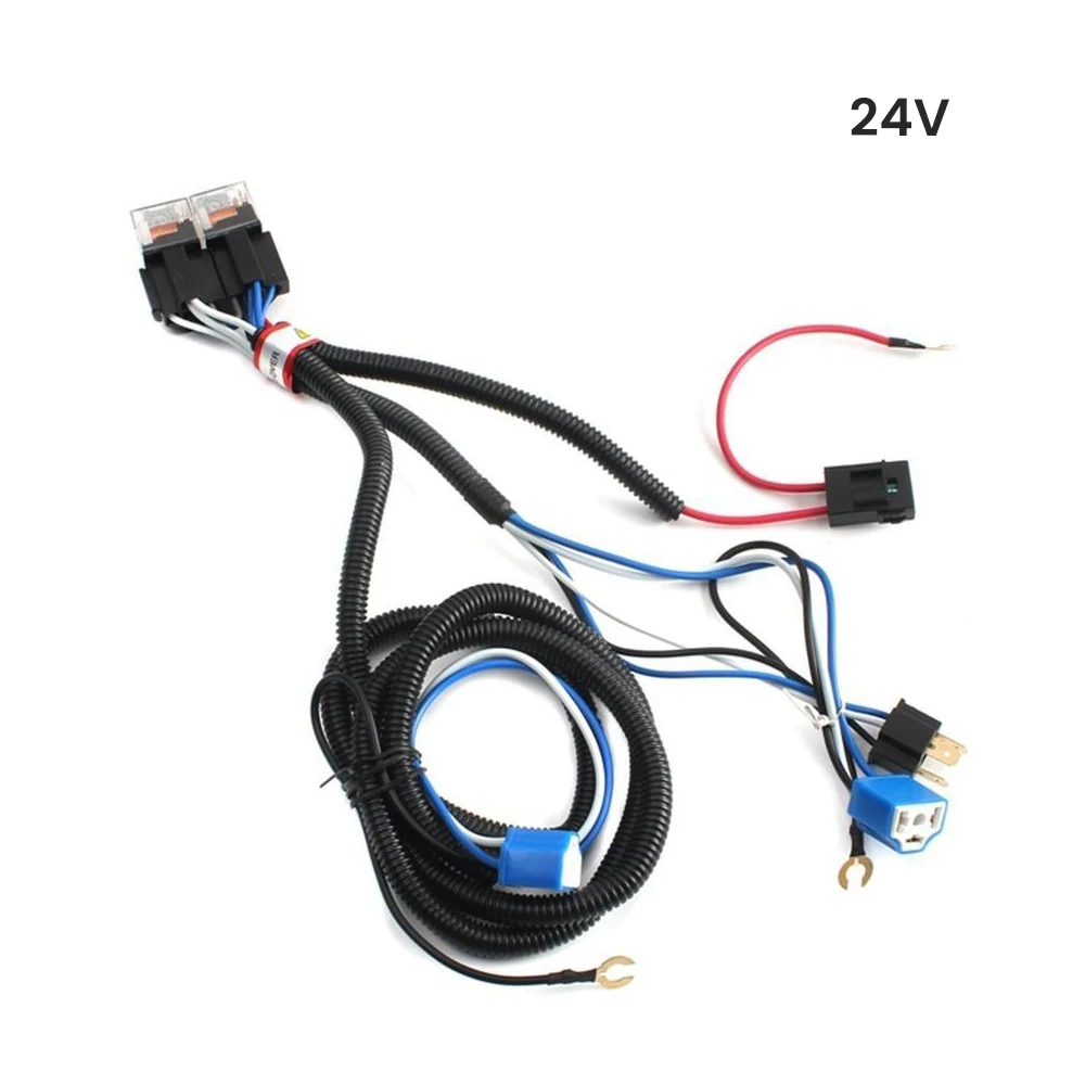 24v AOSHIKE 2 светодиодный фары автомобиля Осветляющий ремни галогенная H4 украшал Quad Усилитель Осветляющий линия Quad Прямая с фабрики - Цвет: 24v