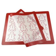 New 1pc Cookie Baking Mat Silicone Baking Mat Baking Mat DIY Baking Tools High Temperature Resistance For Christmas