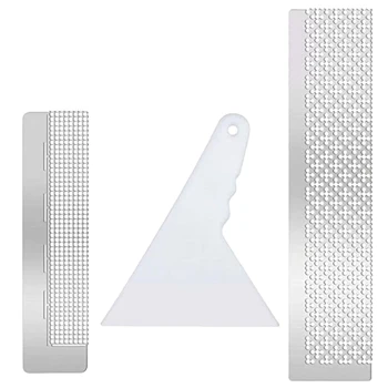 

3pcs/Set Creative Diamond Painting Ruler Kits DIY Fix Repair Tool Aligning Correcting Mesh Rulers Gauge