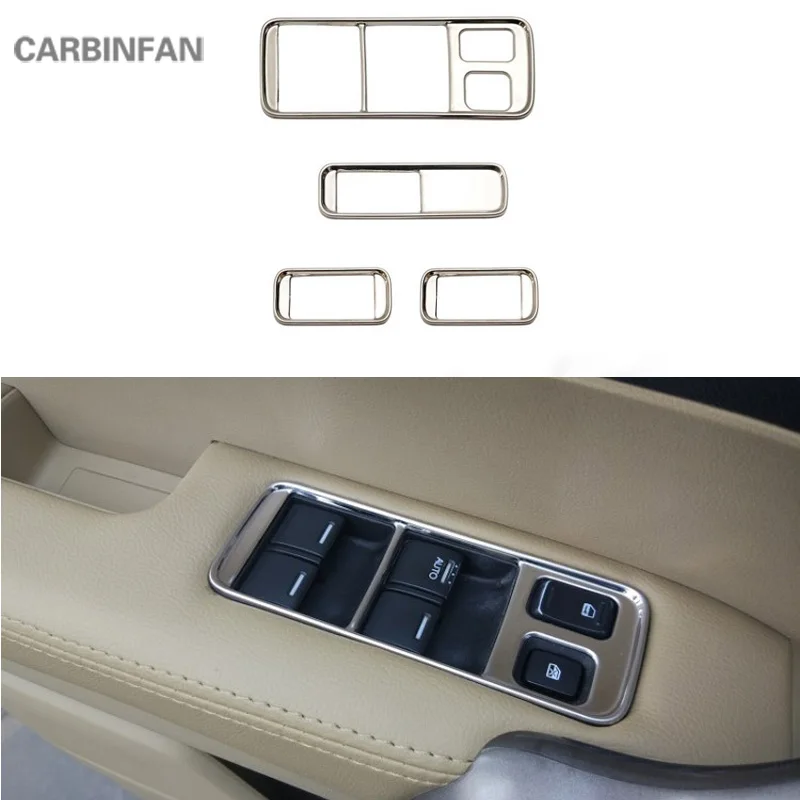Подходит для Хонда сrv CR-V 3rd 2007 2008 2009 2010 2011 из нержавеющей стали, салон, дверь, подлоктоник оконные переключатели крышка C1355