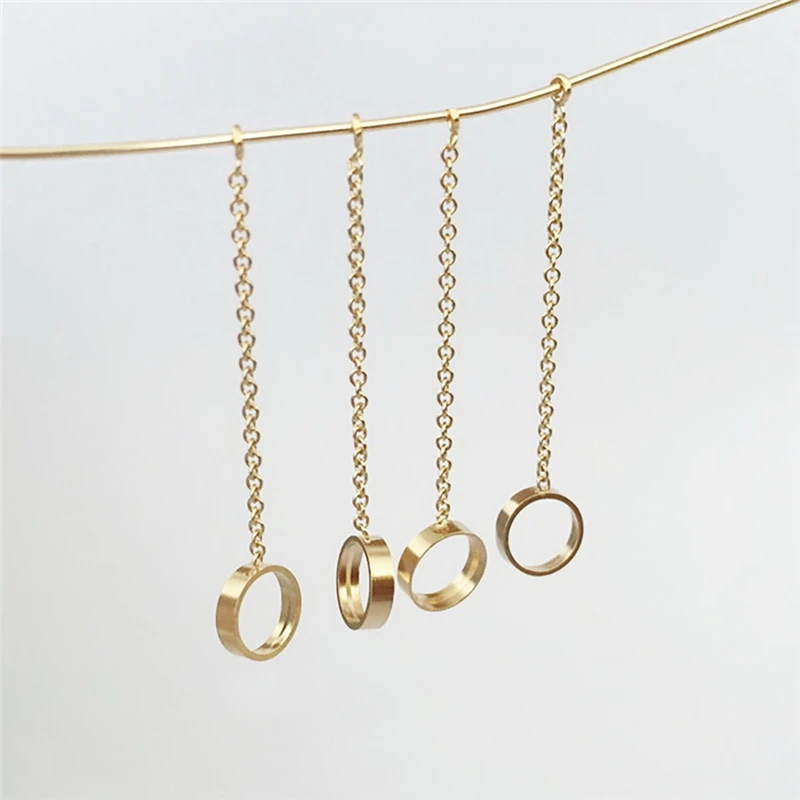 14K Gold Filled Cable Chain Drop Charm 1/20 14kt Gold Drop Pendant for Jewelry Making DIY Jewelry Accessories Jewelry Findings