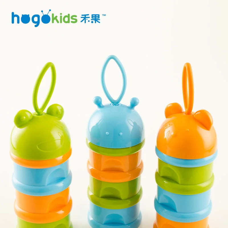 

Hogokids Creative Maternal And Child Supplies Three-layer Milk Powder Boxes Portable PP Material Infant Milk Box Cartoon Series