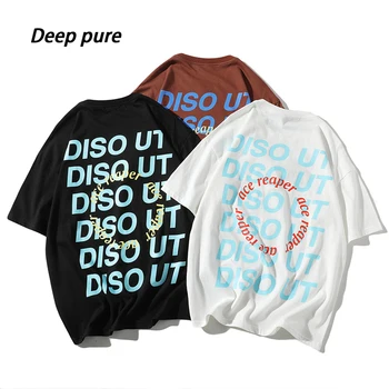 

Summer duan xiu t shirtoversizepure cottonone pieceharajukulikee T Shirt Man HipHop Fashion