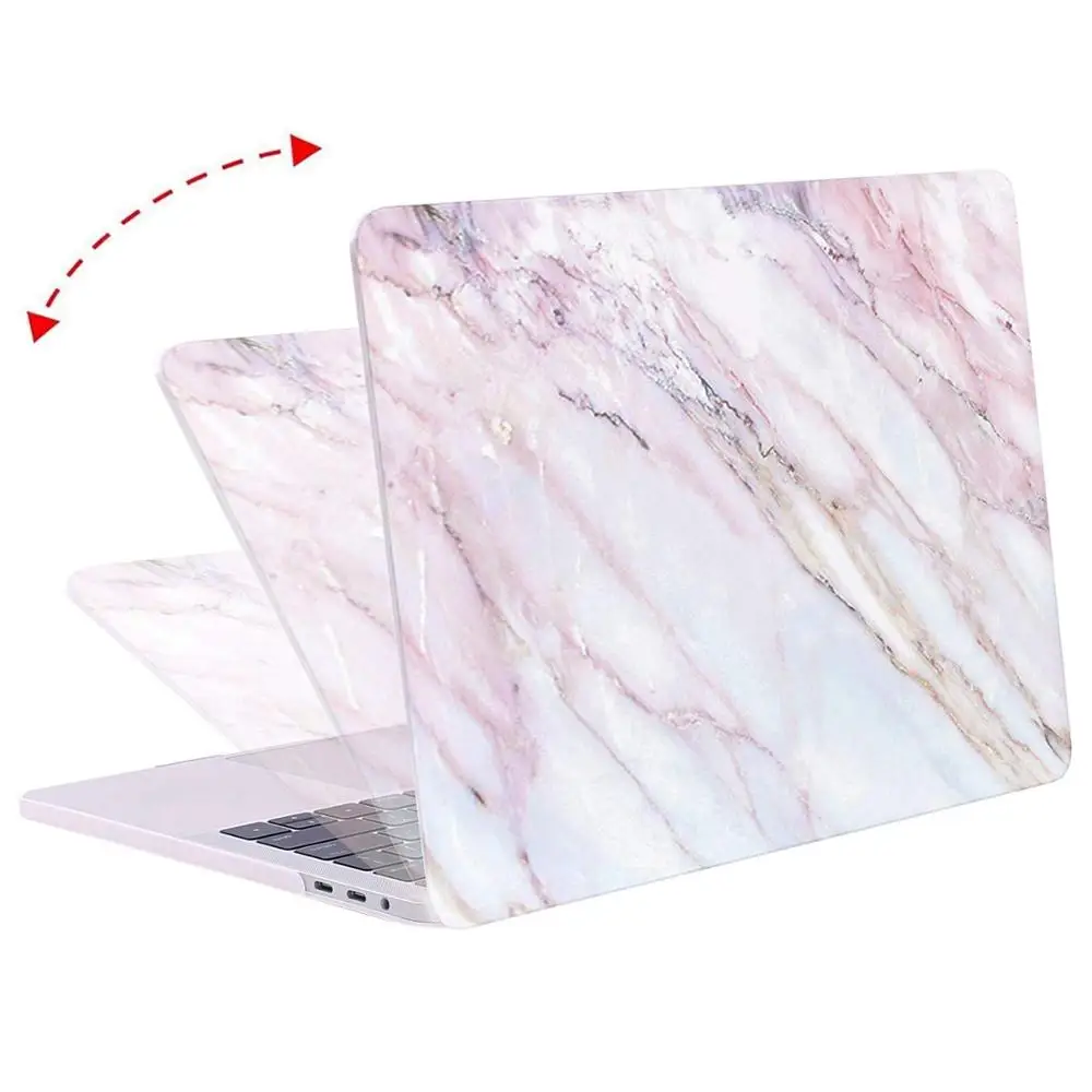 Чехол MOSISO для Macbook Air retina Pro 13 15 с сенсорной панелью для ноутбука A1706 A1989 A2159 A1466 A1932 Air 13 дюймов Чехол - Цвет: Pink Marble