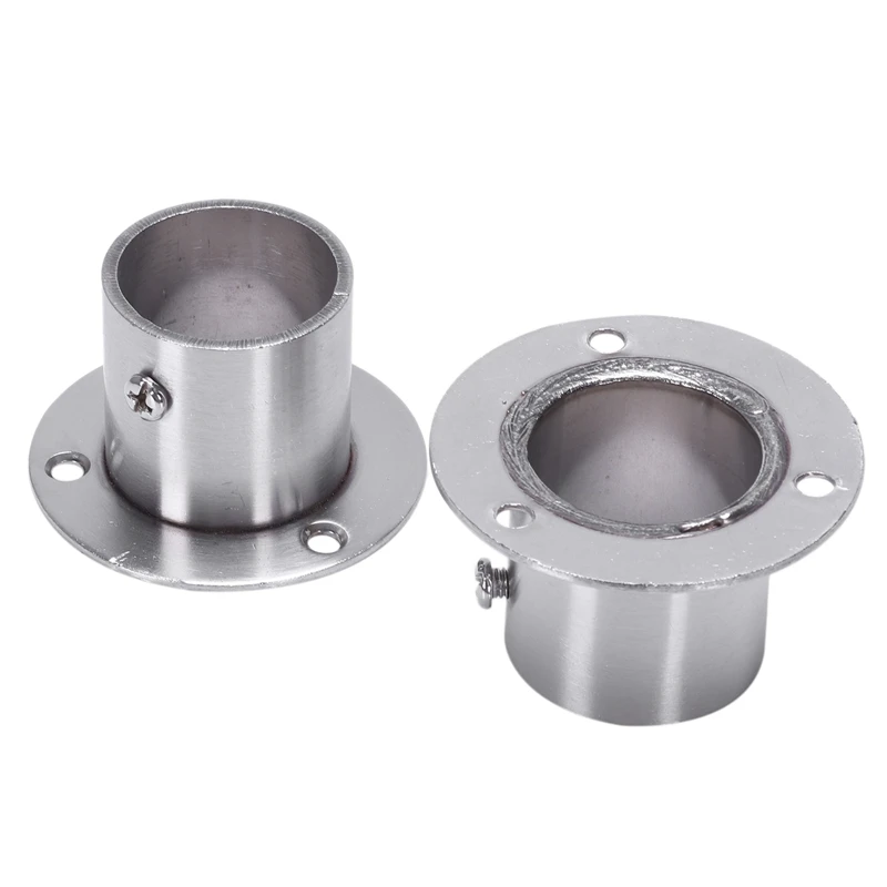 

Closet Wardrobe 32mm Dia Pipe Rail Rod End Support Bracket 2pcs