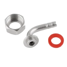 Разливная пивная кран разъемы 90 градусов Хвостовая локоть+ Шестигранная гайка+ шайба для пивоварения дома