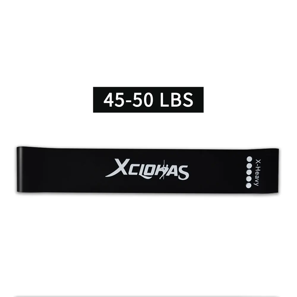 XC LOHAS Эспандеры 10-50lbs спортзал для йоги и пилатеса Обучение Фитнес резинки 5 уровень экспандер Кроссфит резиновые петли унисекс - Цвет: X-Heavy