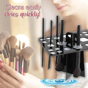 

Makeup Brush Holder Brushes Drying Shelf Multifunction Rack Stand Display Makeup Brush Holder B88