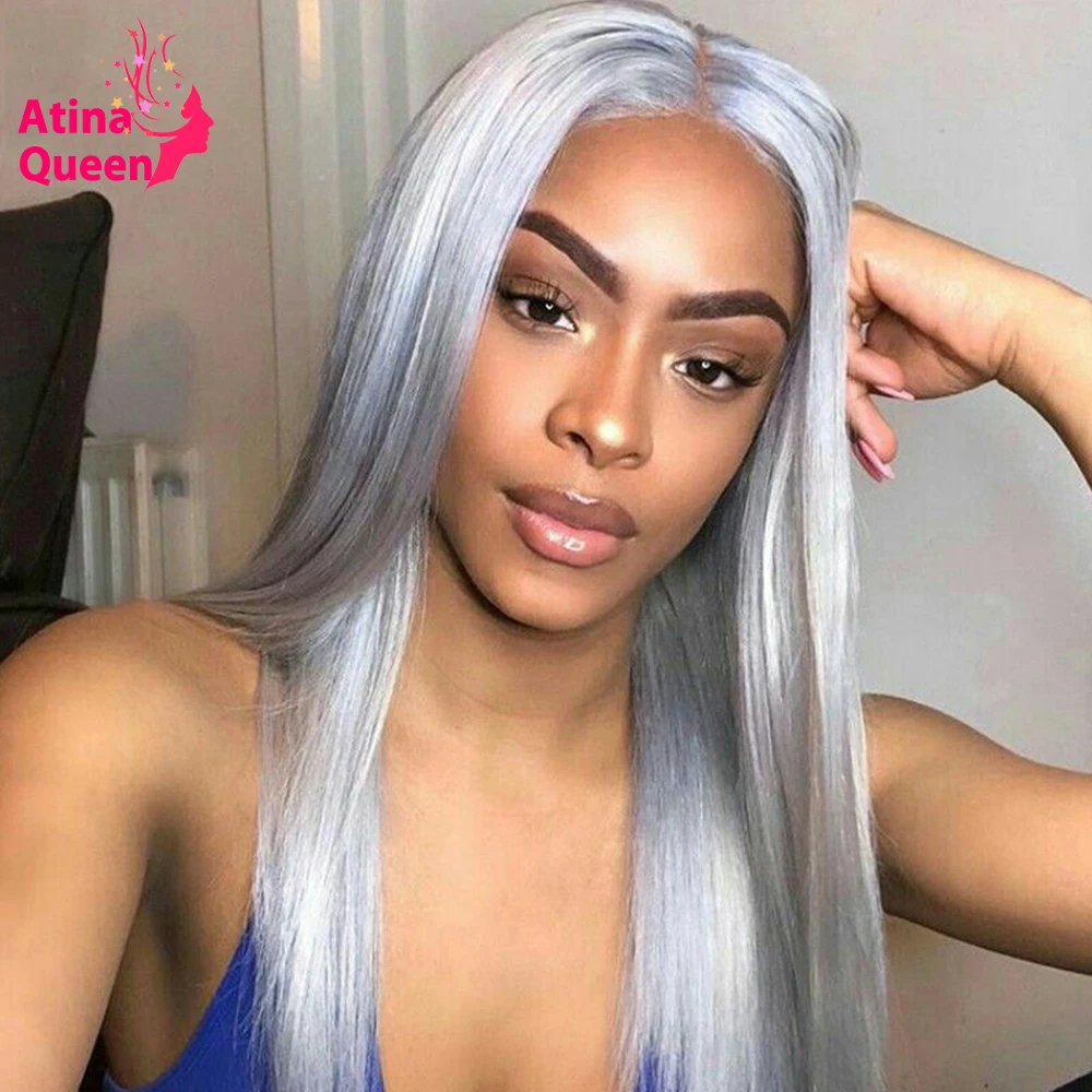 gray frontal wig