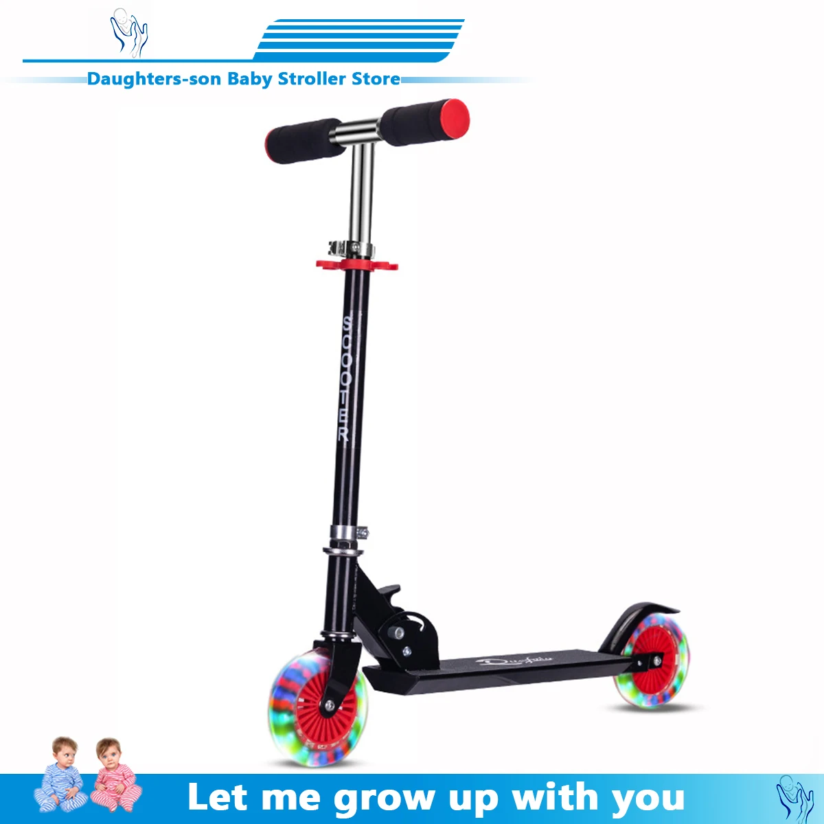 

Aluminum Alloy Scooter Adjustable Kids stunt Foot Roller Folding Kids Scooter Best Gifts for Boys Girls