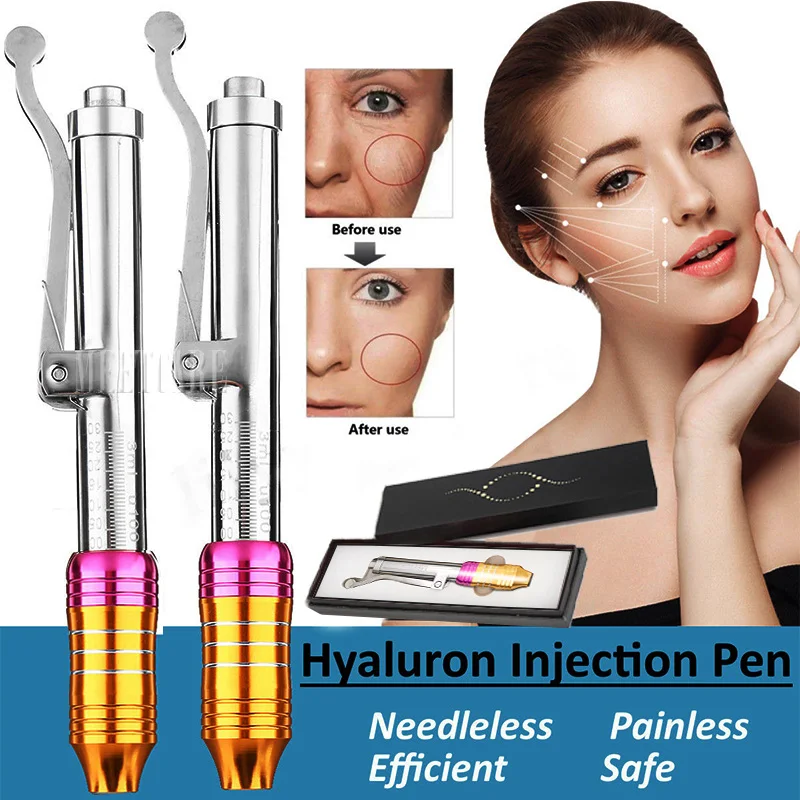 

0.3ML Hyaluronic Pen Adjust Noneedle Sterile Acid Pen Multi Shoot Beauty Skin Care Tool Anti Wrinkle Lip Lifting Loss Weight