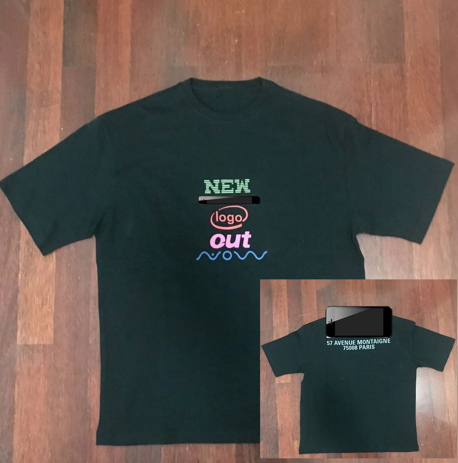 

Balanciaga New Logo Out Now Tee Black Intel Logo Paris Size S-3XL
