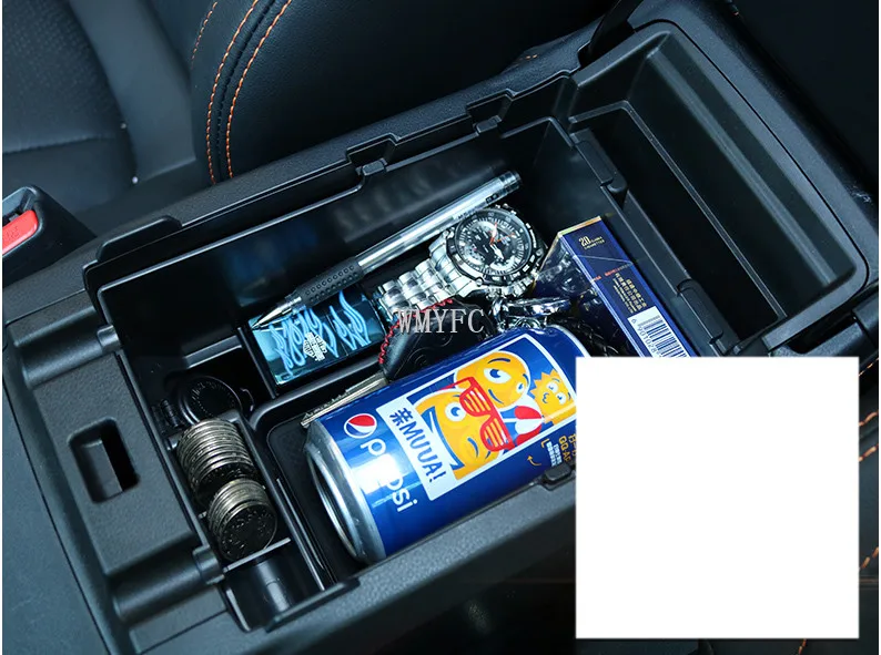 Черный abs автомобильный подлокотник коробка для хранения для subaru forester xv outback 2013
