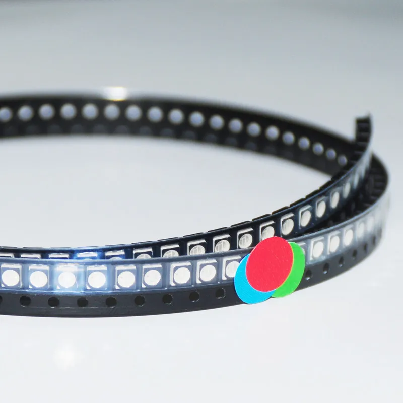 100 шт. SMD LED RGB диод 3528 5050 1206 Alto Brilho многоцветный Diod яркость красный зеленый синий|smd