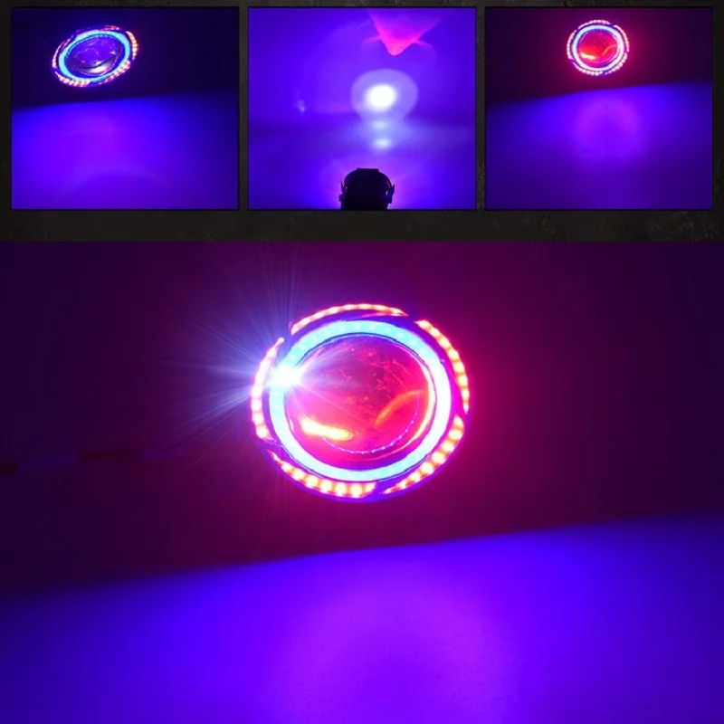 05 EURS 2 шт мотоцикл электрический автомобиль led 20 Вт 12 В 6500 к 2400LM IP65 U7 двойной ангельские глазки лазерный пистолет фары u11 - Цвет: 05