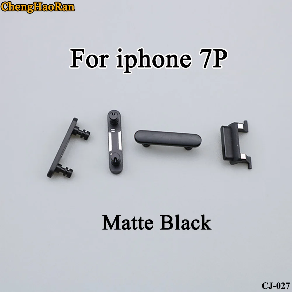 ChengHaoRan 1 комплект для iPhone 7P 7Plus Выходная Мощность Кнопка громкость, выключение звука Кнопка ключ боковые кнопки полный комплект Ремонт Запчасти Замена