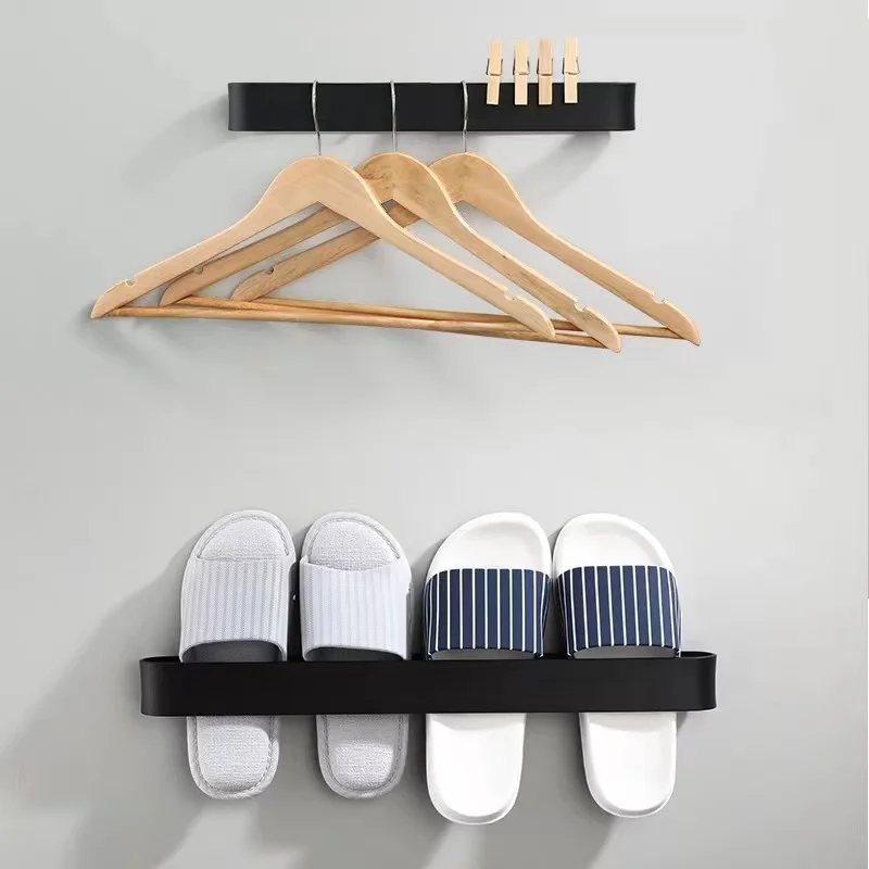 Toilet Paper Holder Towel Hook Bathroom Hardware Set Bathroom Hardware Accessories Bathroom Hardware Kit Black Aluminum Toilet Paper Holder Nail-Free Glue Kitchen Accessories Towel Rack Single Hook Tissue Rack
